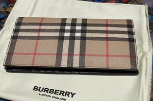 バーバリー BURBERRY ウォレット 長財布 未使用　送料込