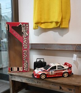 ○トイコー toyco　車　ラジコン　三菱　MITSUBISHI WRC 1/10 RC　ランサーエボリューション　ジャンク　 古道具のgplus広島 2410i