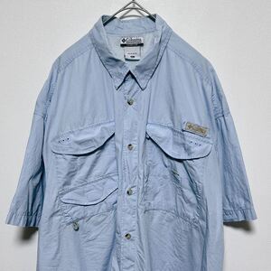 Columbia PFG コロンビア フィッシングシャツ 半袖シャツ アウトドア　ロゴ　サイズXL