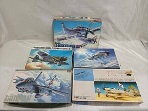 QAZ13568★TAMIYA タミヤ フジミ プラモデル ハセガワ 5箱set 零戦52型 F-8D CRUSADER トムキャット ダグラス A-1H 一部組立 バラ 未開封有