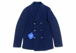 新品未使用 RJ BY RING JACKET リングヂャケット ウール ツイード ピーコート ダークネイビー メンズ 46 ダブルブレスト ジャケット