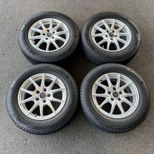 【5088】★ 215/65R16 4本セット冬タイヤBRIDGESTONE BLIZZAK VRX3バリ山【2021年】アルミンホイール 16x6 1/2J PCD114.3/5H