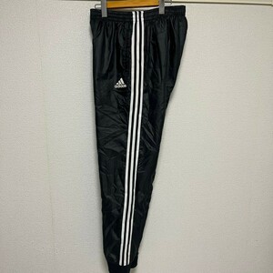 ★【XO】adidas 中綿　ウインドブレーカーパンツ　アディダス　黒　ブラック　防寒　トレーニングウェア　スポーツウェア