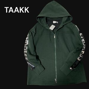 未使用 TAAKK ターク ダブルジップ スウェットパーカー size:3 【ENDRESS サイドスパンコール】