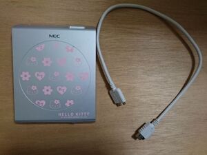 NEC CD-R/RW外付けドライブ　CD-R/RW with DVD-ROM PC-VP-BU14/OP-260-76103 ハローキティモデル