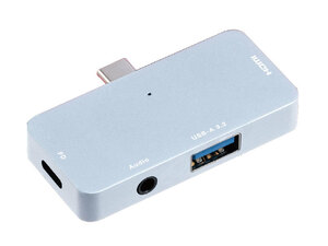 新品■ナカバヤシ Digio2 UD-C02SL [シルバー] USB Type-C ドッキングステーション 3.5mm 4極付き