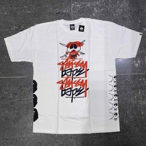 A BATHING APE STUSSY 30th SKULL TEE 2010年 Lサイズ アベイシングエイプ ステューシー30周年記念 半袖Tシャツ BAPE