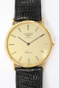 LONGINES ロンジン 150 6799 プレザンス クォーツ メンズ 腕時計 ゴールドカラー 2針 ラウンド 3291-HA