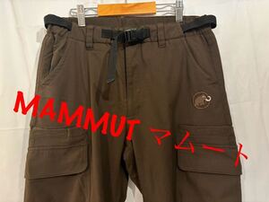 MAMMUT マムート トレッキングパンツ アウトドア カーゴパンツ ボトムス カーキ系 キャンプ 登山 釣り ドローコード 280029 1030088