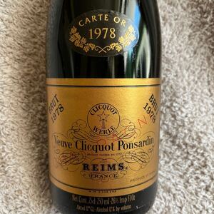 シャンパン ヴーヴクリコ ポンサルダン ブリュット Veuve Clicquot Ponsardin BRUTビンテージ1978年