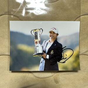 プロゴルフ JLPGA 河本結 直筆サイン色紙 アン・シネ 吉田優利 稲見萌寧 原英莉花 山下美夢有 小祝さくら 渋野日向子 イボミ 2