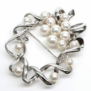 豪華!!TASAKI(田崎真珠)◆K14 アコヤ本真珠ブローチ兼ペンダントトップ◆J◎ 約17.7g pearl パール pendant broach EH2/EH2