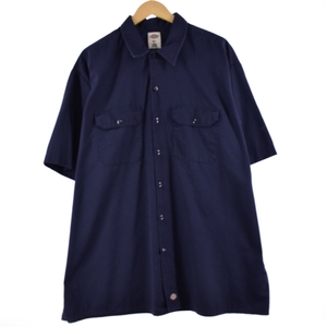 古着 ディッキーズ Dickies 半袖 ワークシャツ メンズXXL /eaa351545 【SS2409_50%】