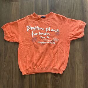 ☆PEYTONPLACE for Men ペイトンプレイス☆ 半袖☆スウェット☆フリーサイズ☆オレンジ☆メンズ