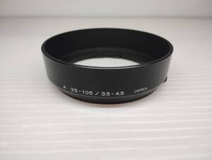  MINOLTA　A 35-105/3.5-4.5　レンズフード　プラスチック製　ミノルタ　カメラ