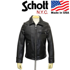 Schott (ショット) 3950086 103US TRACKER LEATHER JKT　トラッカー レザージャケット アメリカ製 10(09)BLACK 42