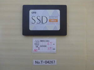 管理番号　T-04267 / SSD / CFD / 2.5インチ / SATA / 480GB / ゆうパケット発送 / データ消去済み / ジャンク扱い