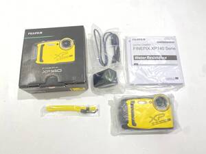 中古品 FUJIFILM FINEPIX XP140Y Yellow Jaune 4K 富士フィルム 防水カメラ 2019年製 コンパクトデジタルカメラ