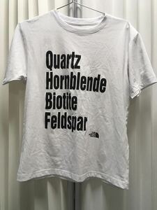 ザ・ノースフエィス THE NORTH FACE 半袖Tシャツ Quartz Hornblende Biotite Feldspar NEVER STOP EXPLORING ホワイト L アウトドアウェア