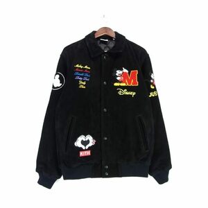 キス KITH × ディズニー Disney 【 Kith for Mickey & Friends Suede Varsity Jacket 】 スウェード レザー バーシティ ジャケット　35962