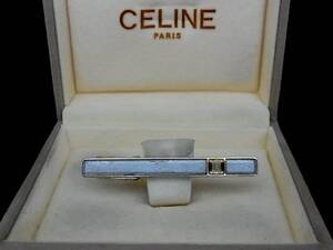 ◎№5511◎■良品■セリーヌ【ＣＥＬＩＮＥ】【シルバー・ゴールド】■ネクタイ ピン♪