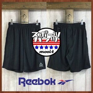 SP1-129◆USA規格品◆速乾◆状態◎【Reebok リーボック】SPEEDWICK ブラック ハーフパンツ【メンズ S】ランニング ジム スポーツ 短パン