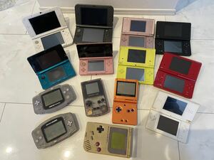 #L Nintendo 任天堂 ニンテンドー ゲーム機 14台セット まとめ売り ゲームボーイ GameBoy COLOR ADVANCE SP DS 3DS 3DSLL DS Lite ジャンク