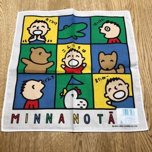 ★ ⑨(未使用品)みんなのたぁ坊 MINNA NO TB 1990年 当時物 ハンカチ レトロ サンリオ 日本製