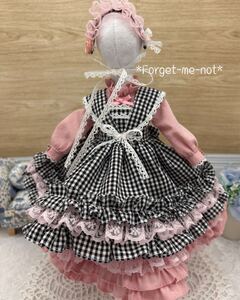 *Forget-me-not*てしごとや☆送料無料☆〜可憐に舞う甘く優しいひと時〜☆handmade☆一点物☆アウトフィット☆27センチドール