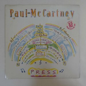 48030288;【UK盤/12inch/45RPM】Paul McCartney / Press