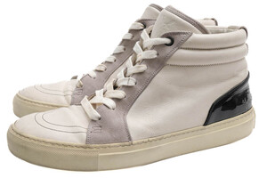 YVES SAINT LAURENT サンローラン ハイカットスニーカー AL248651 Malibu Med Sneakers 牛革 YSLロゴ