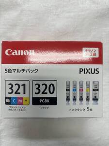 Canonプリンターインク　5色マルチパック　BCI-純正品　321＋320純正品320黒×1個 /321イエロー×２個