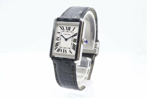 【ト足】 Cartier カルティエ タンクソロ 501418TX 腕時計 文字盤 アナログ クォーツ レディース CC606CTT51