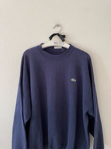 【90s ビンテージ】CHEMISE　LACOSTE ラコステ スウェット　ネイビー フランス ビッグシルエット在原みゆき ユニセックス