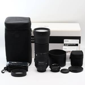 #b1445【外観美品】 SIGMA シグマ Contemporary 150-600mm F5-6.3 DG 1.4xテレコンバーターキット (ニコンF用)