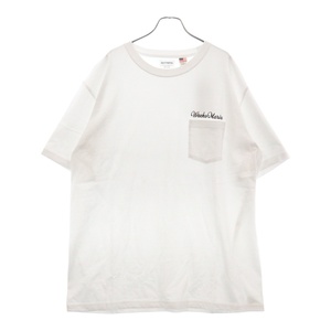 WACKO MARIA ワコマリア 24SS USA BODY CREW NECK POCKET T-SHIRT TYPE-1 ロゴクルーネックポケット半袖Tシャツ 24SS-WMT-OP01 ホワイト