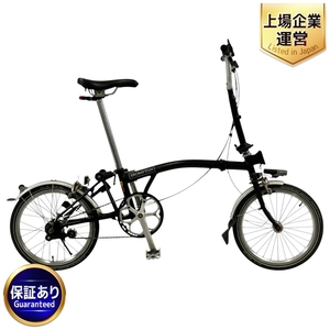 BROMPTON M3L 折りたたみ自転車 ミニベロ 16インチ 内装3段 ブラック Mハンドル 自転車 中古 T9447284