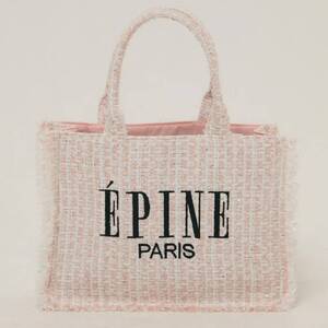 EPINE エピヌ トートバッグ book tote bag ピンク 2024