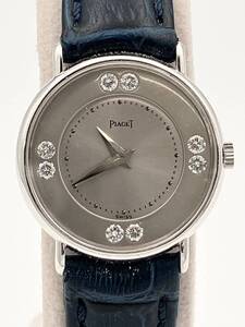 750金無垢 PIAGET 4642／8Pダイヤ ／レディース／手巻き／ベルト非純正