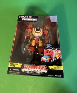 Transformers Titanium Rodimus Prime G1 Autobot Die Cast Hasbro New USA Seller 海外 即決