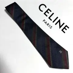 高級 CELINE セリーヌ スペイン製 ヴィンテージ アーカイブ ネクタイ