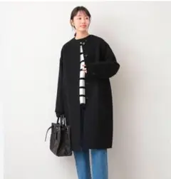 ✨美品✨SLOBE IENA スローブイエナ　コート　ノーカラー　黒