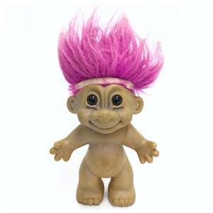 トロール 人形 パープル ヘア おもちゃ 玩具 レトロ オールド ビンテージ アンティーク TOY コレクション HOBBY 紫 TROLL DOLL 雑貨 D-2058