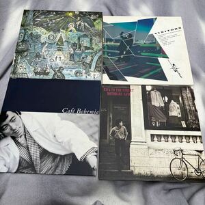 佐野元春　LP 4枚　THE HEARTLAND/BACK TO THE STREET/Christmas time in blue/VISITORS