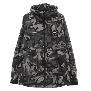 エフシーアールビー/エフシーレアルブリストル CAMOUFLAGE PRACTICE JACKET カモフラプラクティス ナイロンジャケット グレー FCRB-180022