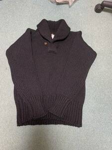 TENDERLOIN テンダーロイン T-SHAKER KNIT シェーカー ウール ショールカラー ニット セ－ター ブラック