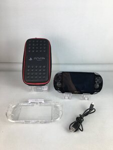 A11112○SONY ソニー PS Vita PlayStation Vita プレーステーション PCH-1100 収納ケース/カバー/コード付 初期化済【保証あり】240617