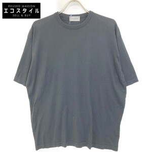 JOHN SMEDLEY ジョンスメドレー ブラック S4431 シーアイランドコットン S/S ニット Tシャツ ブラック XL トップス コットン メンズ 中古