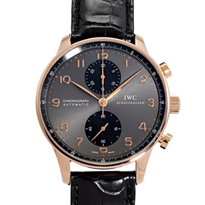 IWC ポルトギーゼ クロノグラフ IW371482 グレー/ブラック文字盤 中古 腕時計 メンズ