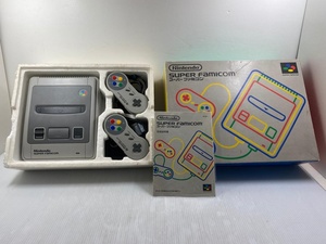 【中古現状品】任天堂 スーパーファミコン SHVC-001 外箱 説明書付き ○YR-17058○